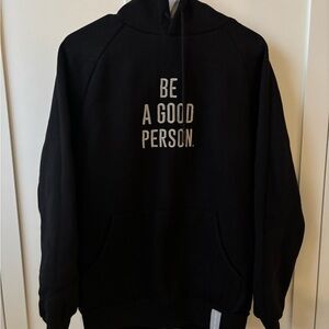 Be A Good Person Black Hoodie- Small
